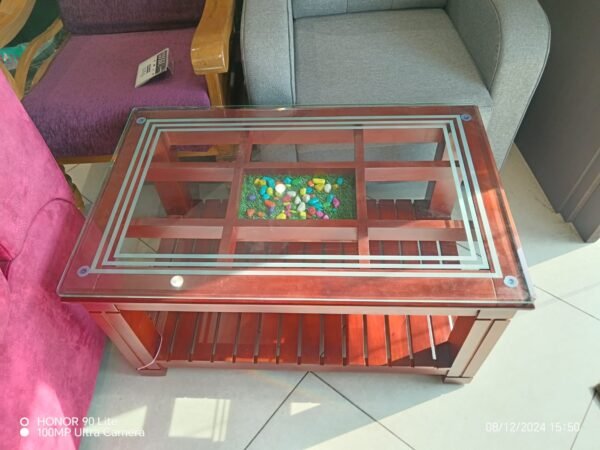 Rainbow Glass Coffee Table