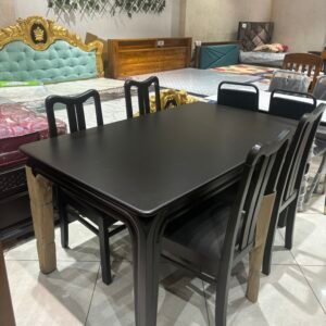 Noir Haven 4-Seater Dining Set