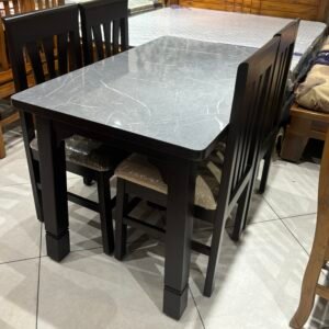 Urban Marble-Top 4-Seater Dining Set