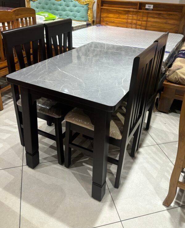 Urban Marble-Top 4-Seater Dining Set
