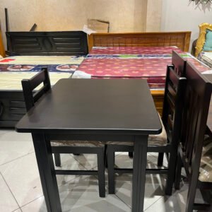 Urban Matte Black Double Seater Dining Set