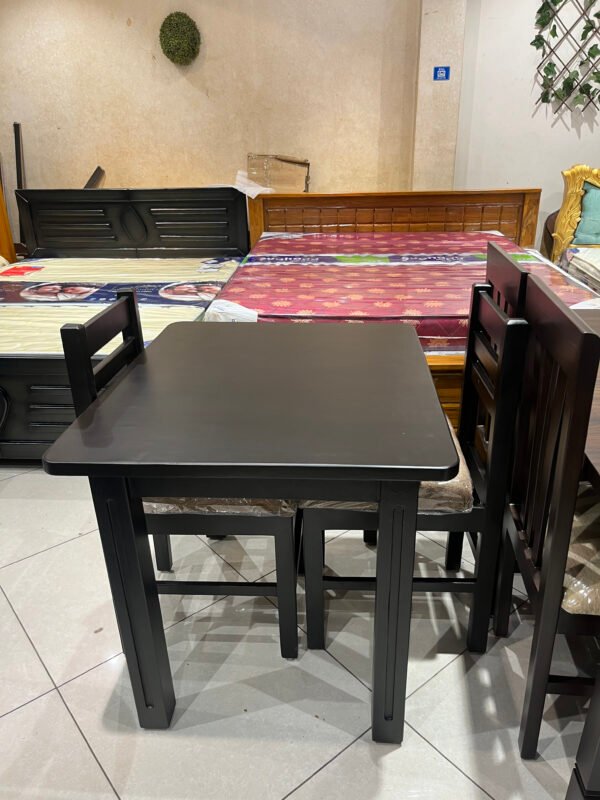Urban Matte Black Double Seater Dining Set