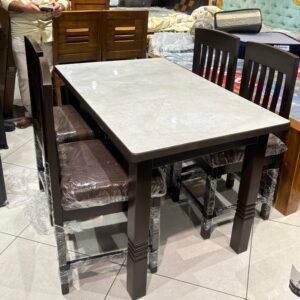 Modern Marble-Top Dining Set