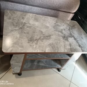 Aurora Marble-Effect Side Table